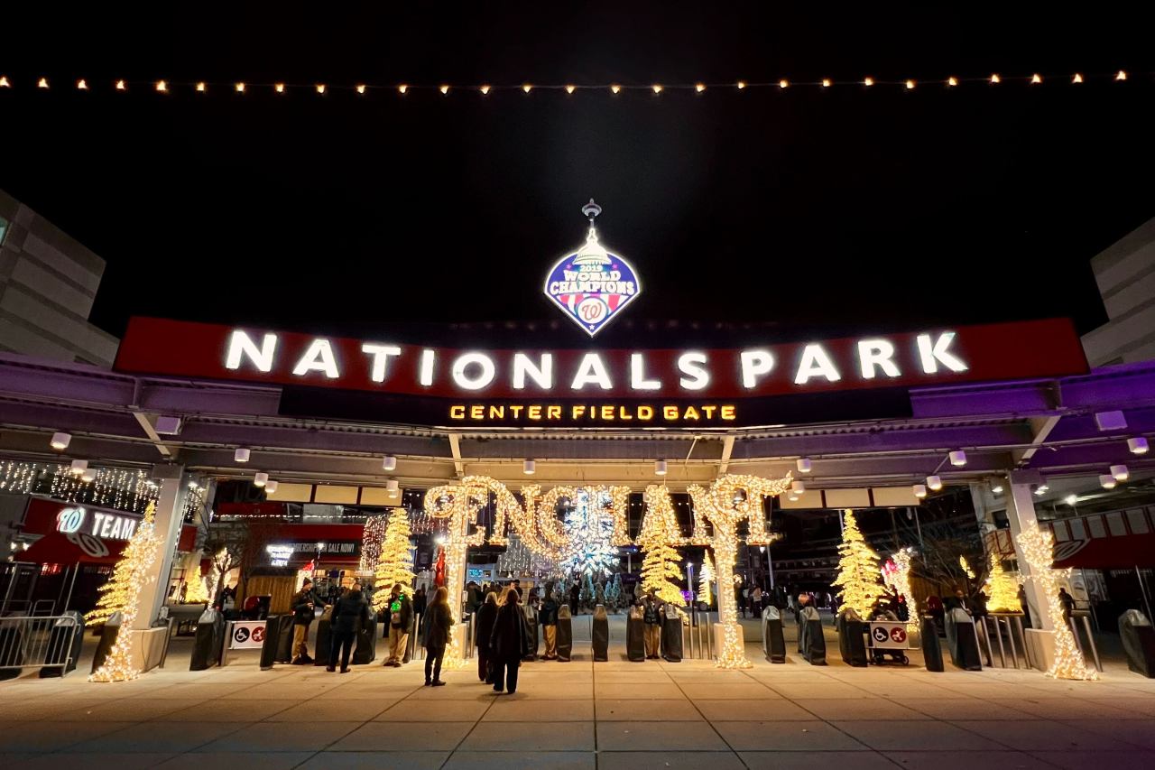 Lichterglanz im Baseballstadion Nationals Park
