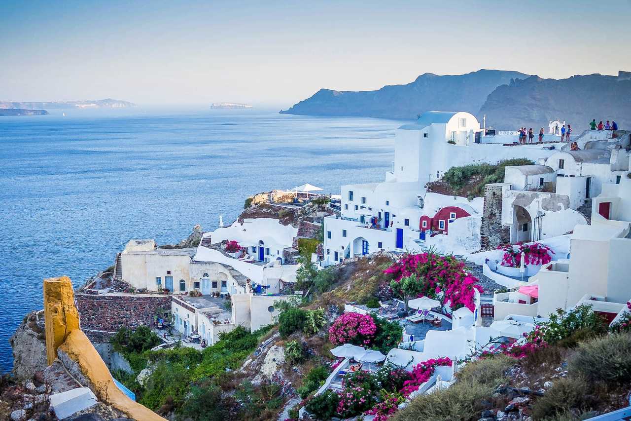 Oia Santorin Panoramablick Meer