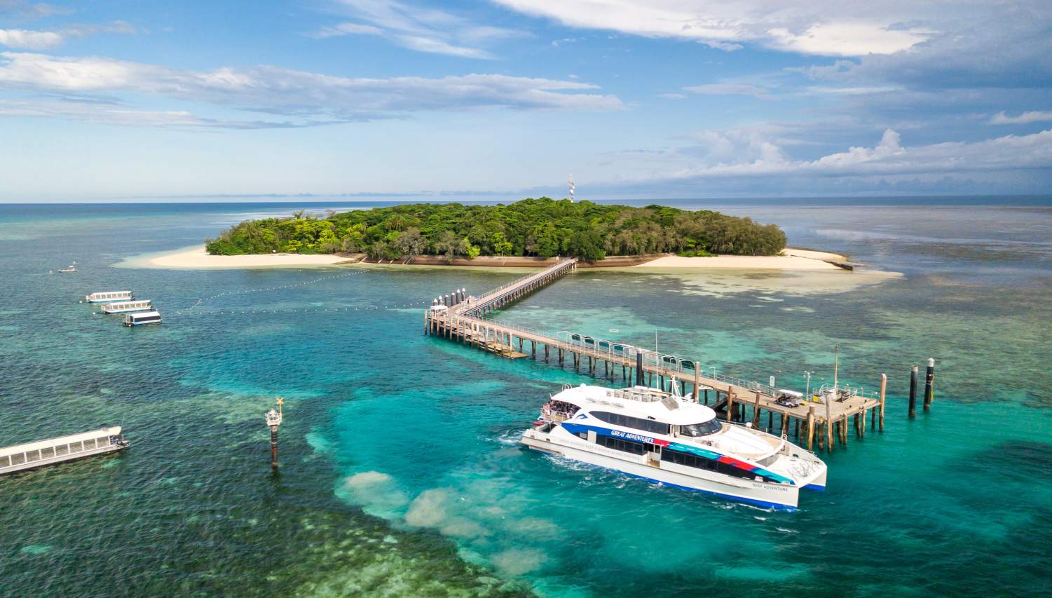 Seebrücke von Green Island in Queensland