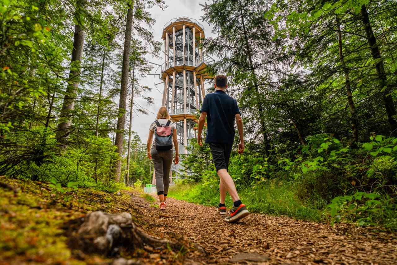 Aussichtsturm Himmelsglück Wanderweg Zollernblick