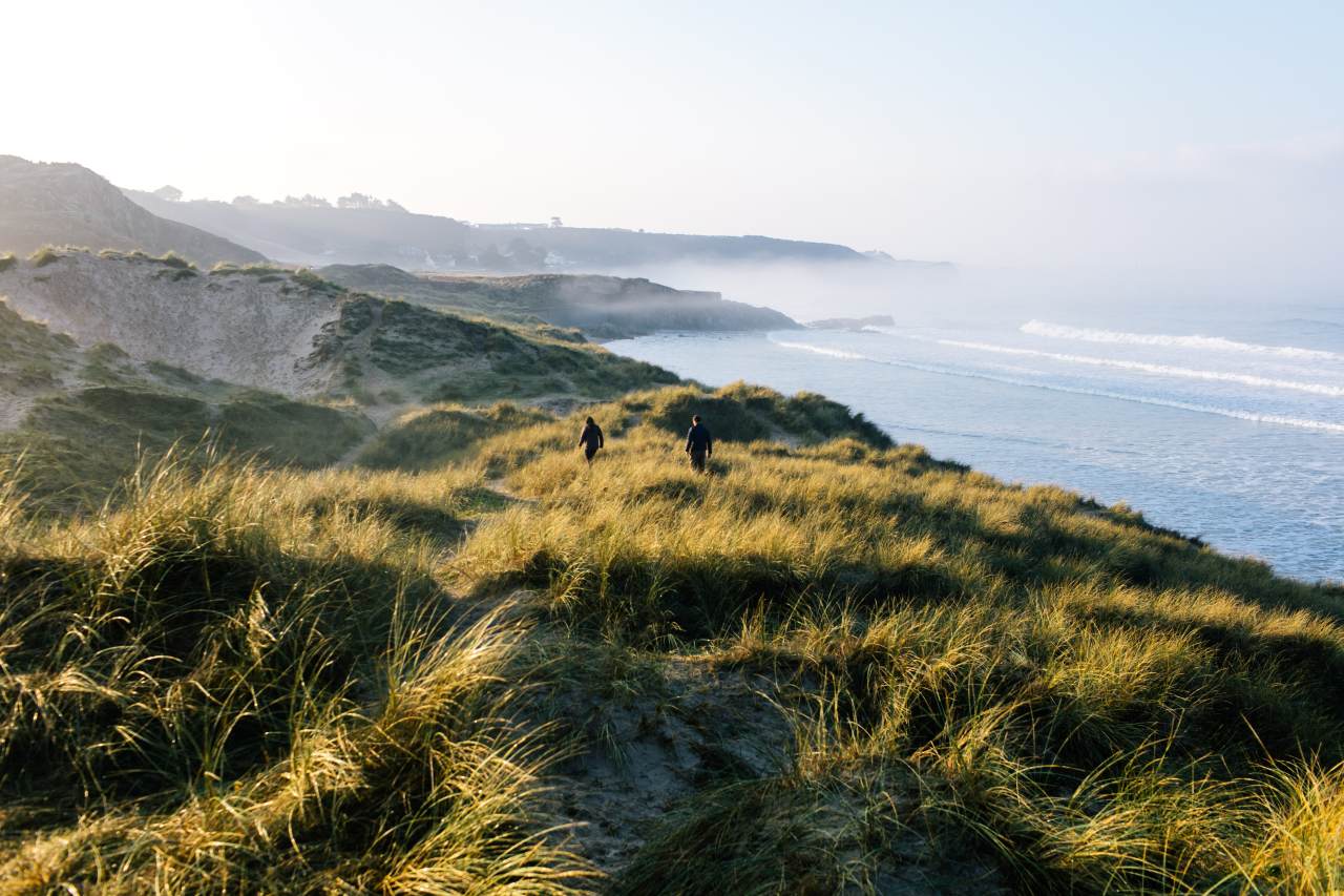 Winterwandern an der Küste von Jersey