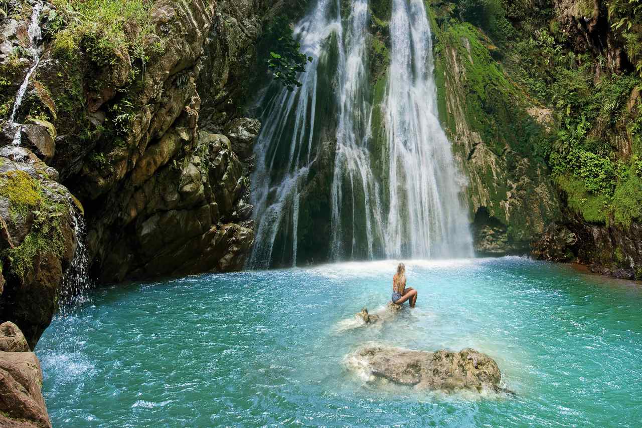 Abkühlung im Salto del Limón