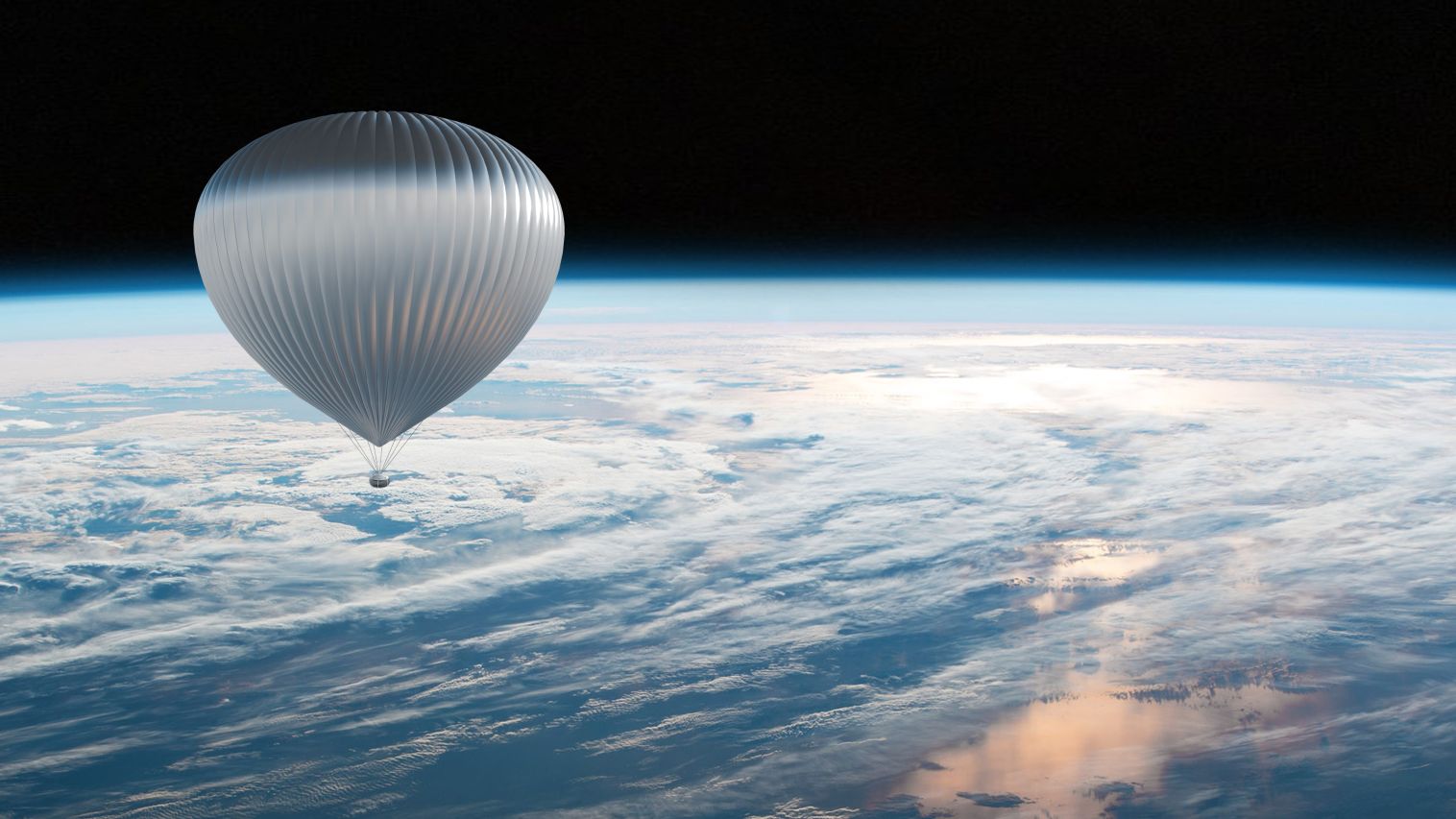 Ballonflug an den Rand des Weltraums