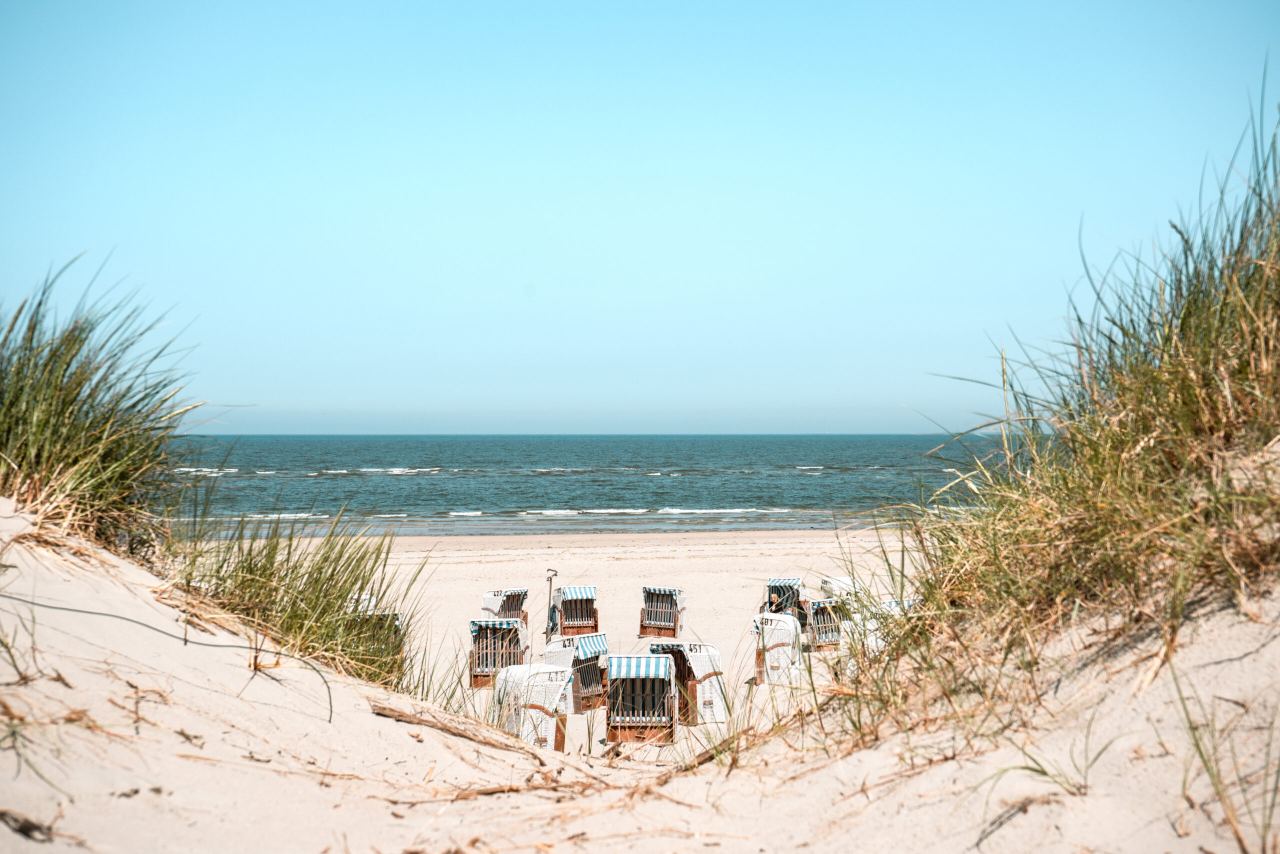 Strandkörbe am Strand von Spiekeroog