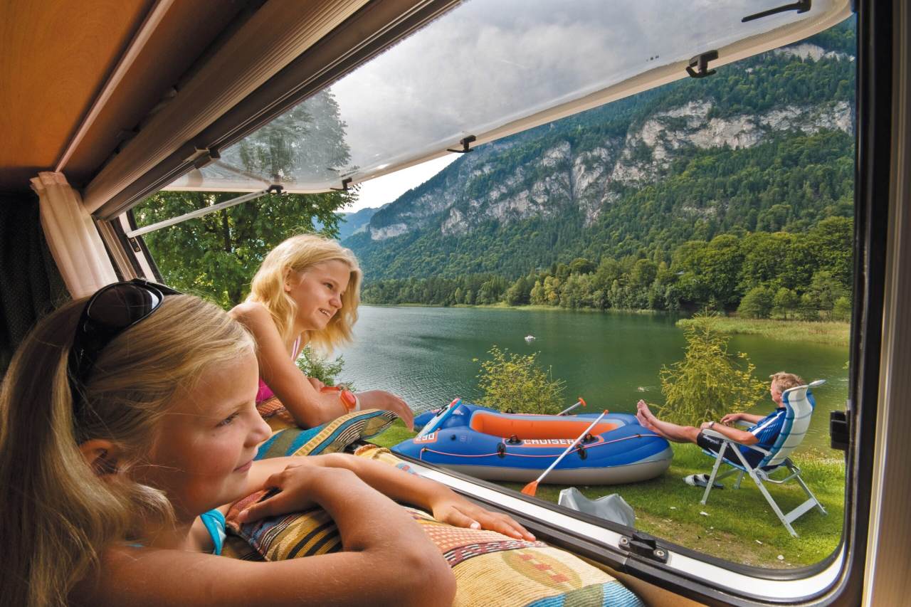 Camping am Reintalersee in Bestlage
