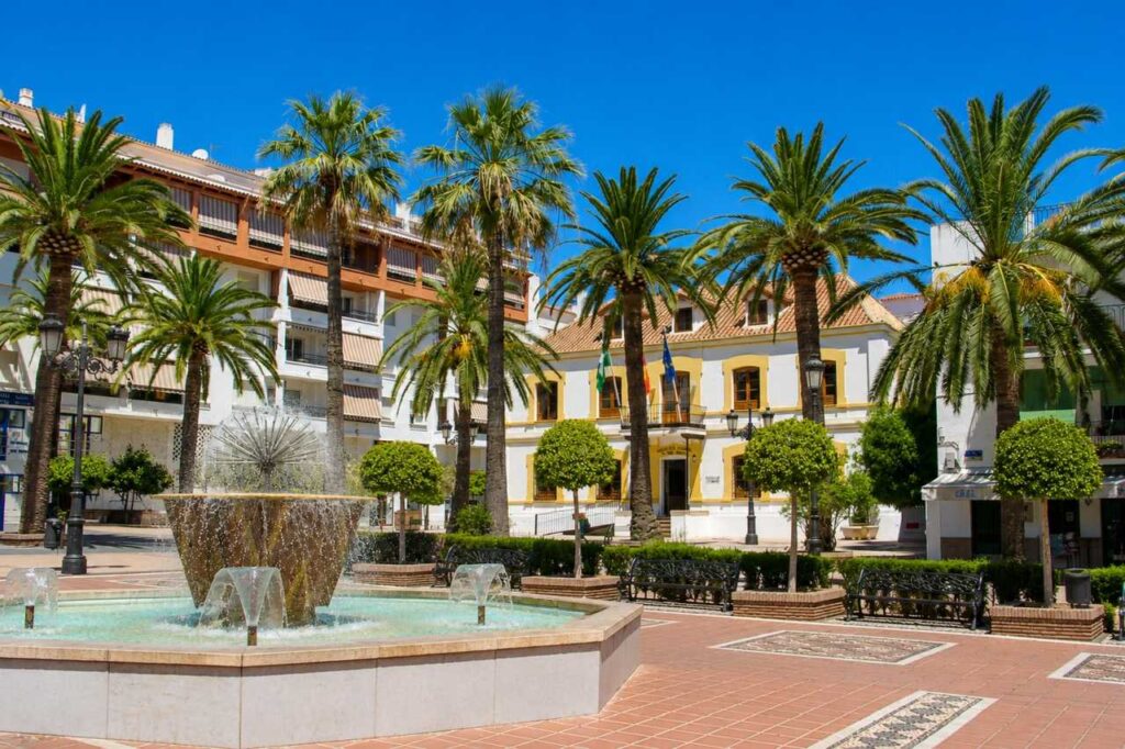 San Pedro de Alcántara Springbrunnen im Zentrum