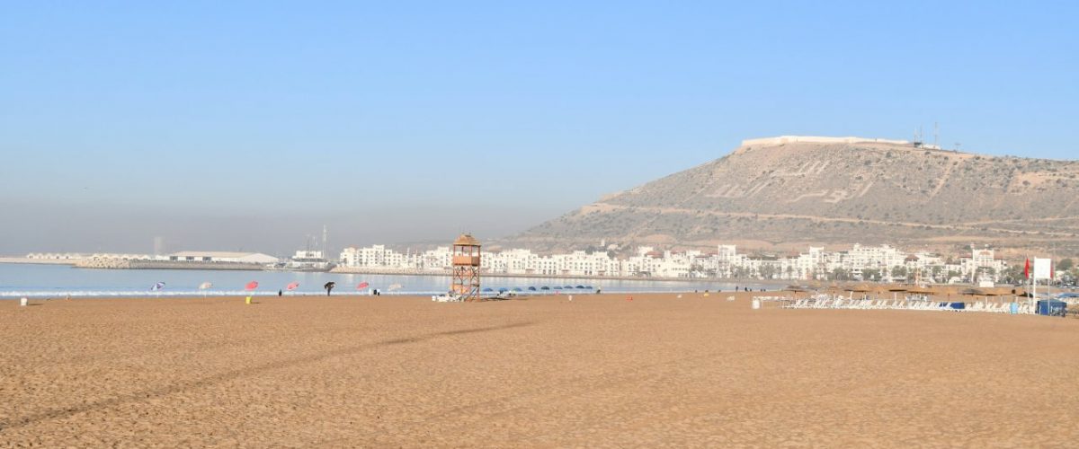Agadir kilometerlanger Sandstrand