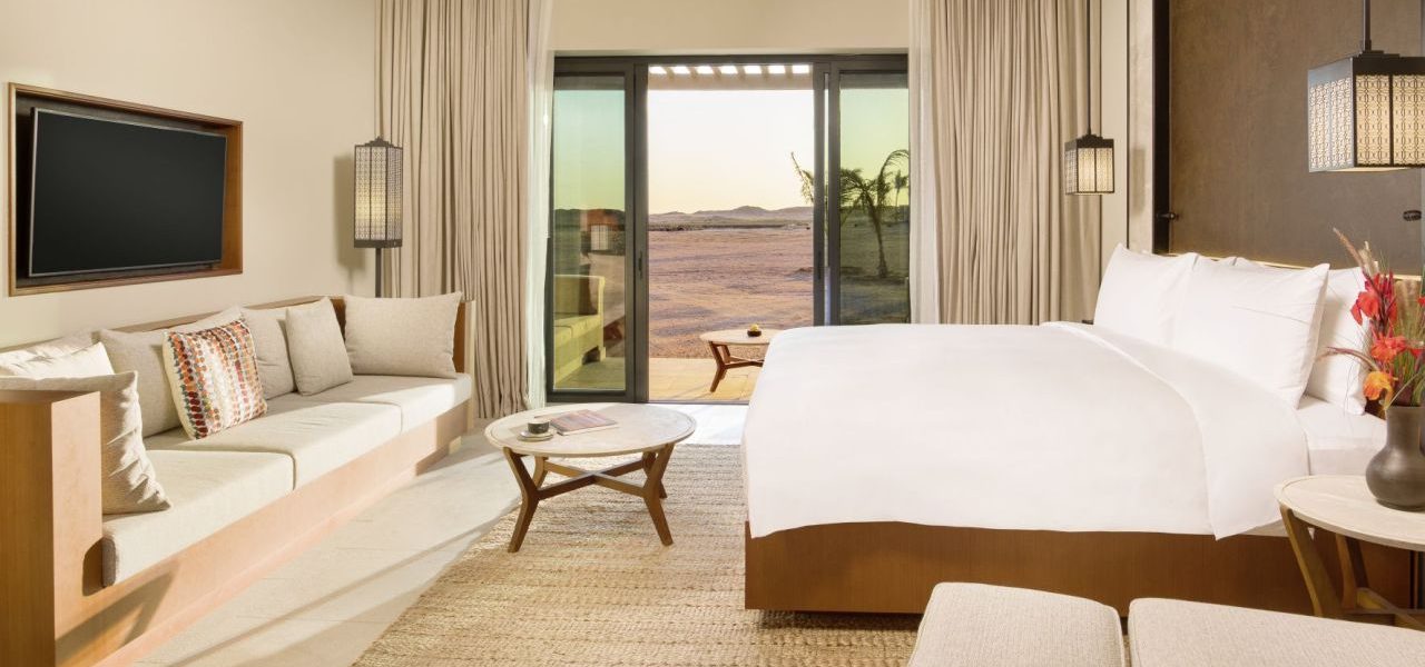 Alila Hinu Bay Oman Zimmer mit Terrasse