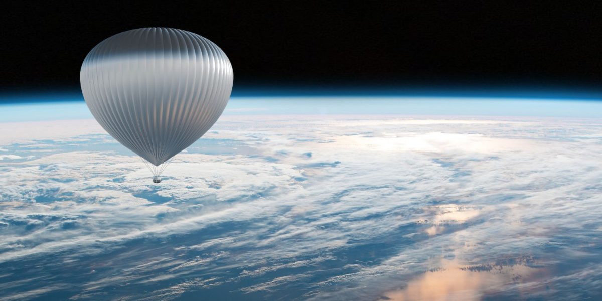 Ballonflug an den Rand des Weltraums