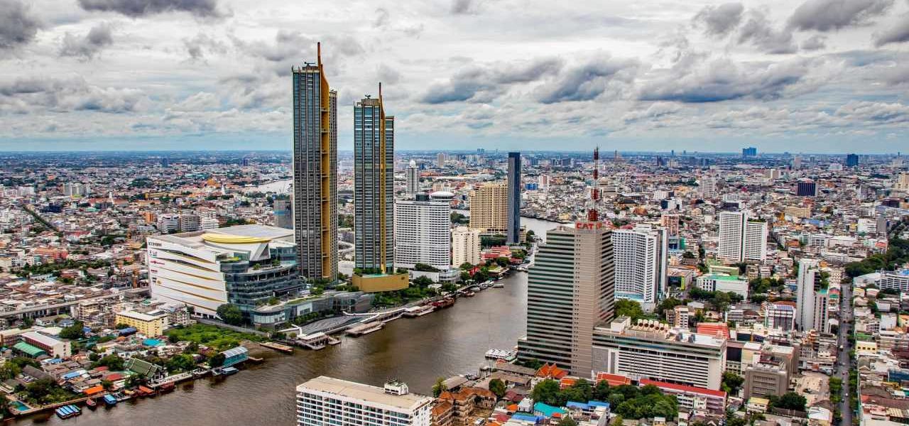 Bangkok City mit dem Chao Phraya