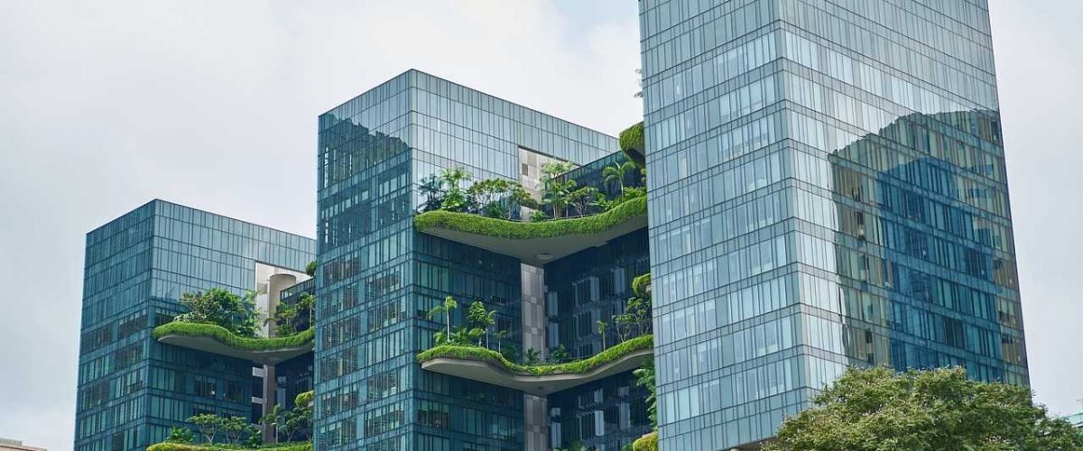 Begrüntes Gebäude Singapur