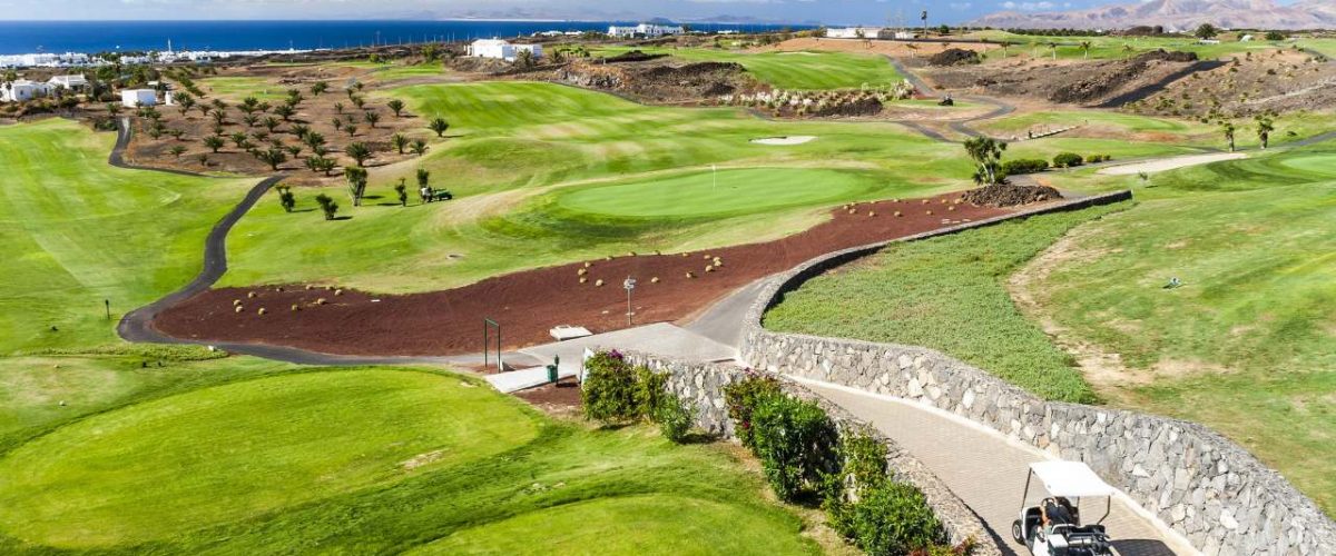 Blick auf Golfplatz Lanzarote Golf Resort