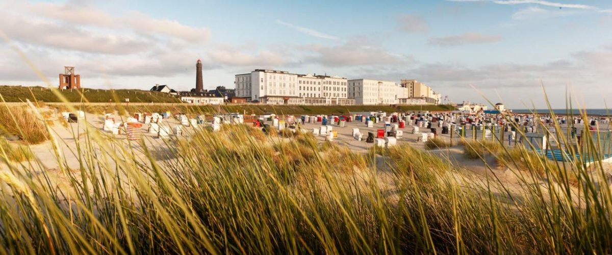 Blick auf die Promenade von Borkum