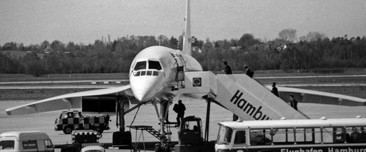 Concorde der Air France 1976 Hamburg Airport