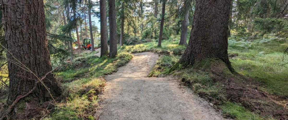 Familienfreundlicher Trail in der Trailarea Urisee