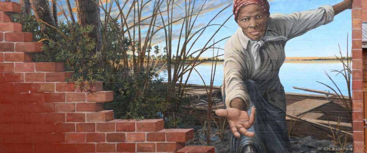 Harriet Tubman Mural von Künstler Michael Rosato in Dorchester County