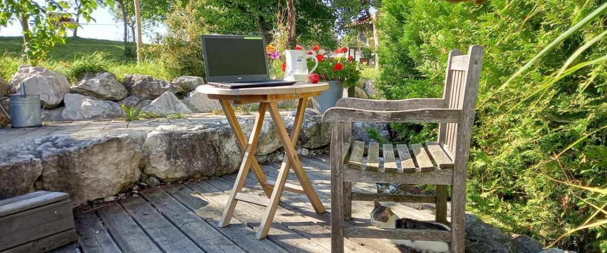 Hof Office auf der Terrasse des Seimehofs