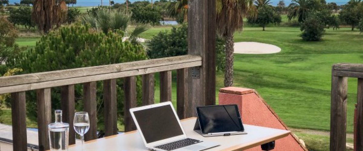 Homeoffice Algarve Golfplatz