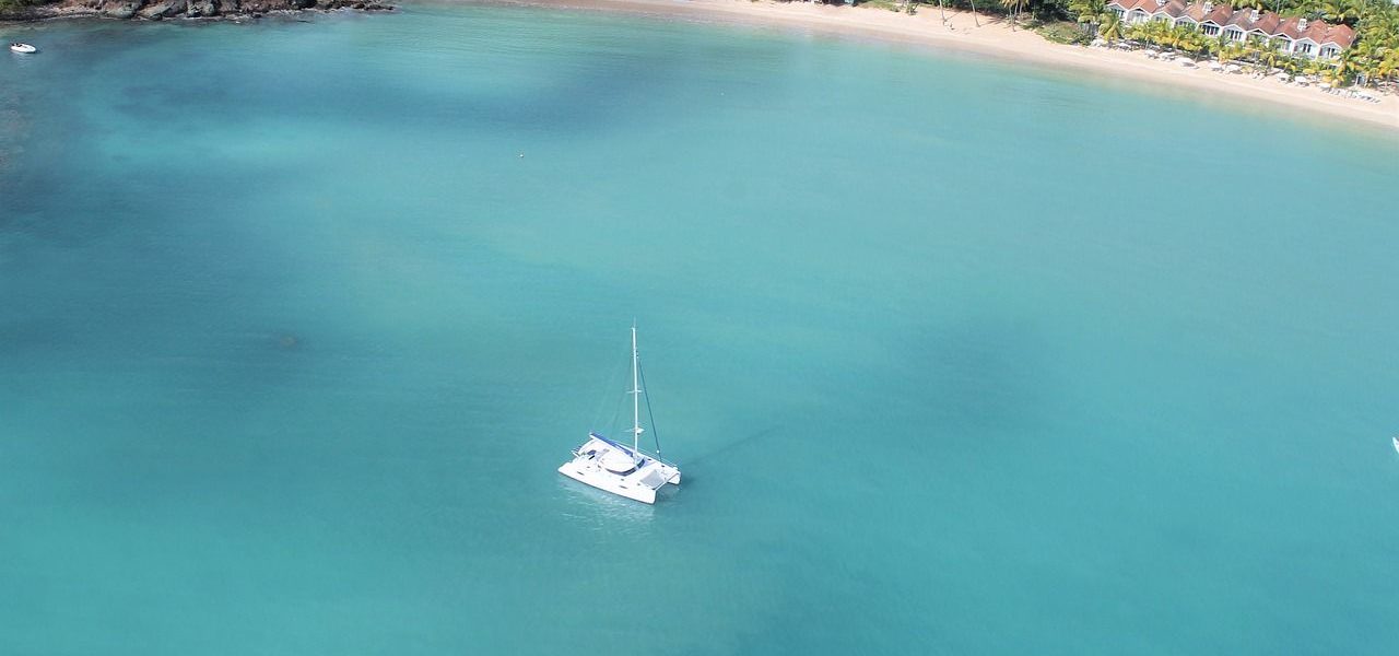 Katamaran vor Barbados