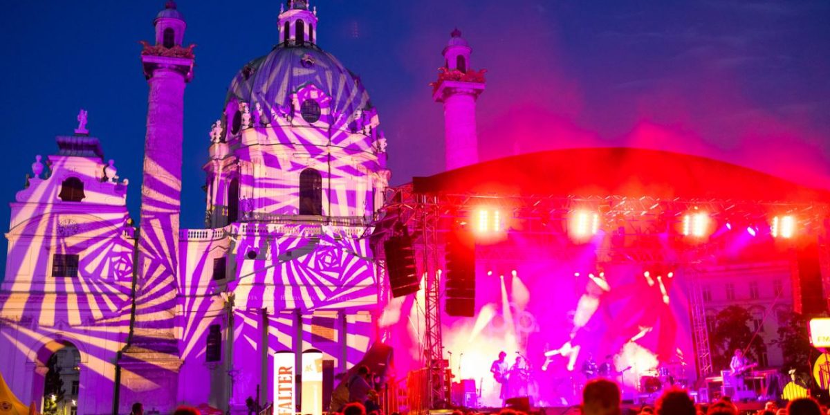 Konzertbesucher beim Popfest in Wien