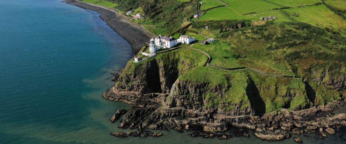 Leuchtturm von Blackhead in Irland