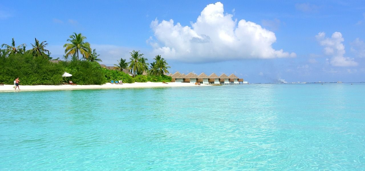 Malediven Insel mit Traumstrand