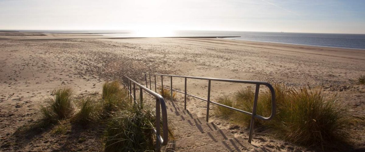 Malerische Strandlandschaft auf Borkum