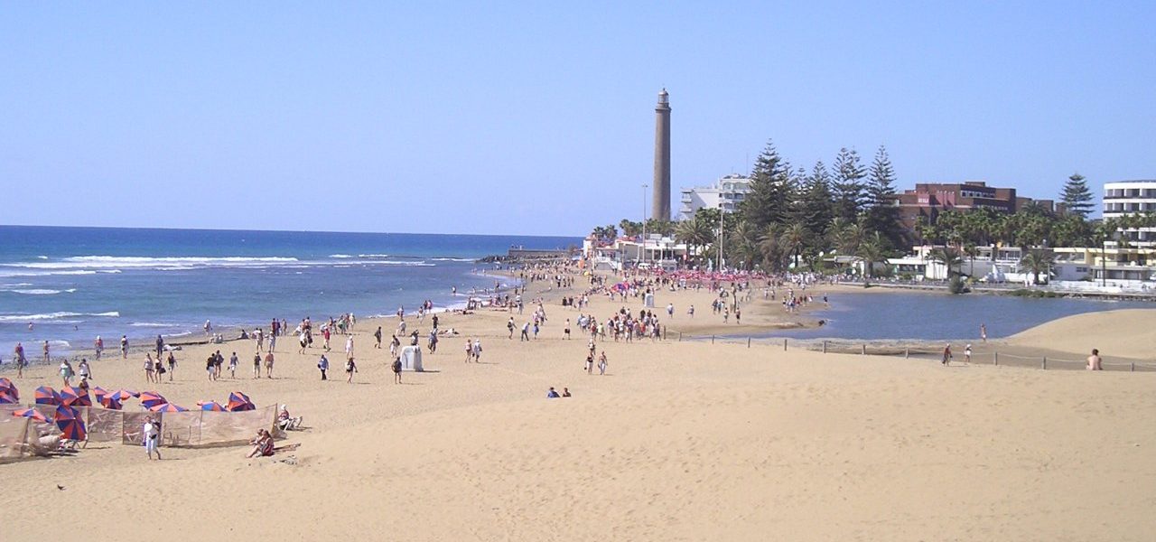 Maspalomas Strand und Leuchtturm Maspalomas Strand und Leuchtturm