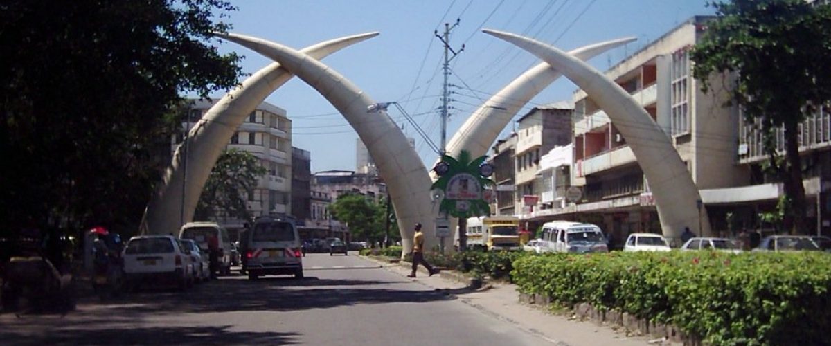 Mombasa Stoßzähne Wahrzeichen