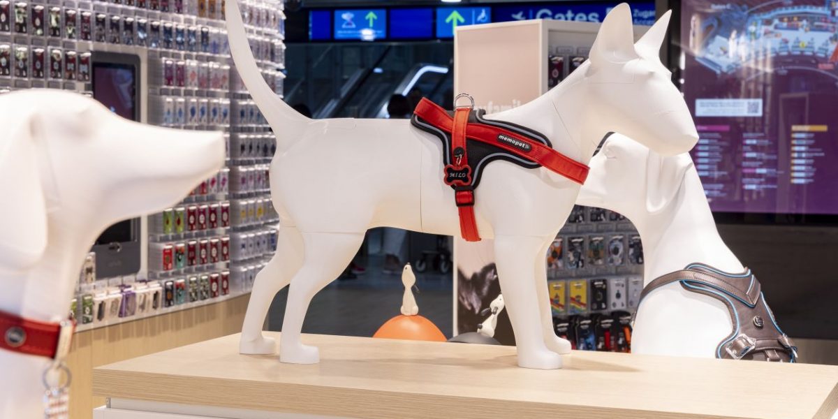 MyFamily-Hundegeschirr am Flughafen Düsseldorf