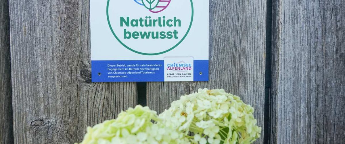 Nachhaltigkeitssiegel Natürlich bewusst Chiemsee Alpenland