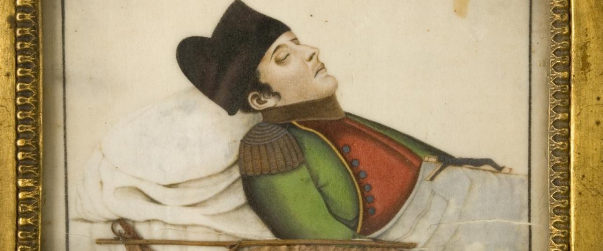 Napoleon auf dem Sterbebett nach seinem Tod