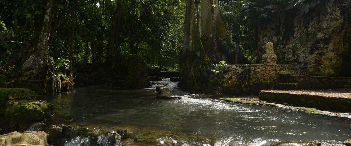 Natur Wasserfall Dominikanische Republik
