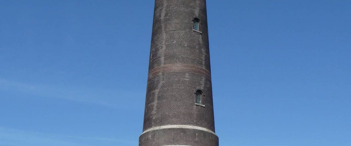 Neuer Leuchtturm auf Borkum - großer Leuchtturm