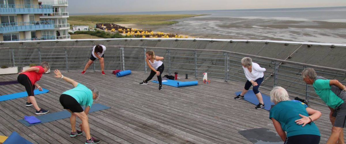 Outdoor Fitnesskurs im Cuxhavener Thalassozentrum