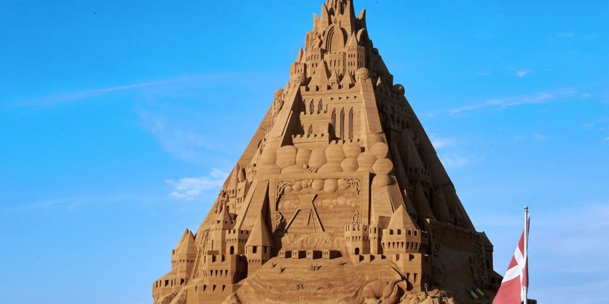 Sandschloss in Blokhus