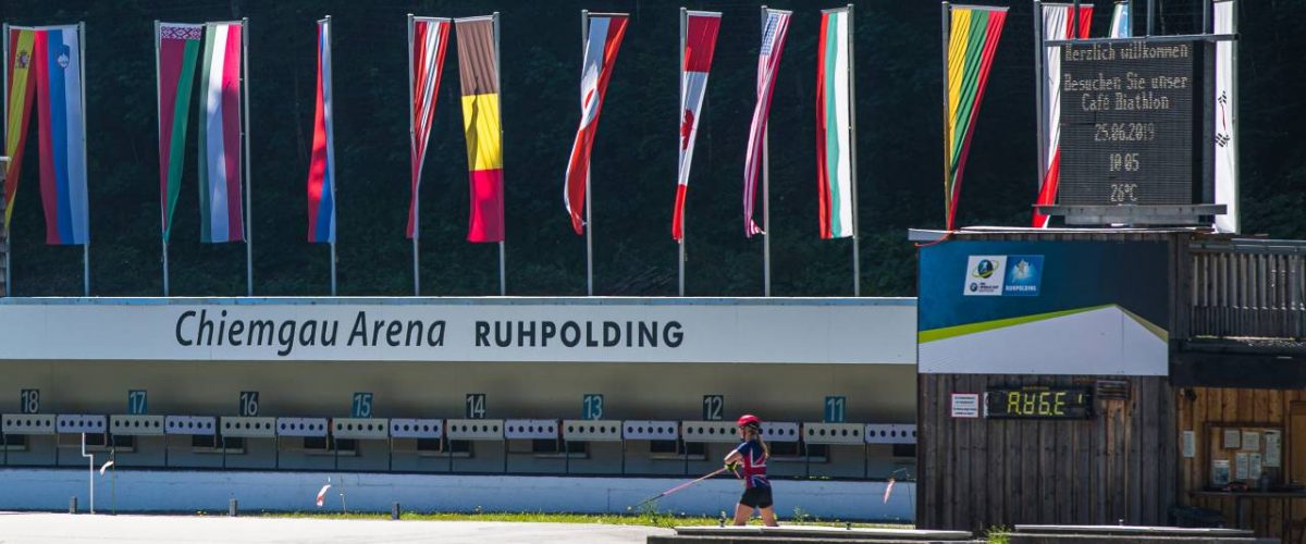 Schießstand Chiemgau Arena Ruhpolding im Sommer