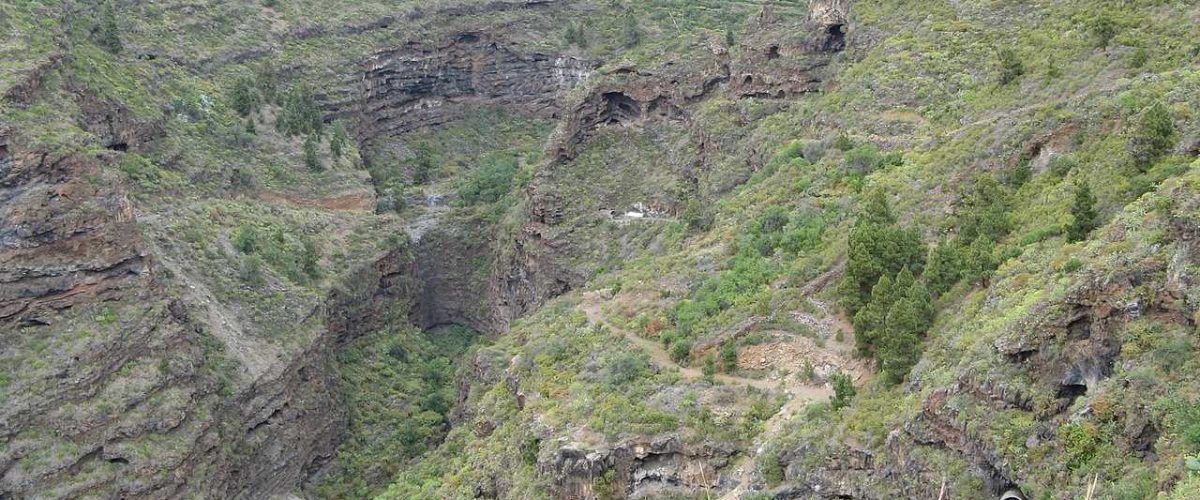 Schlucht Barranco del Jurado La Palma