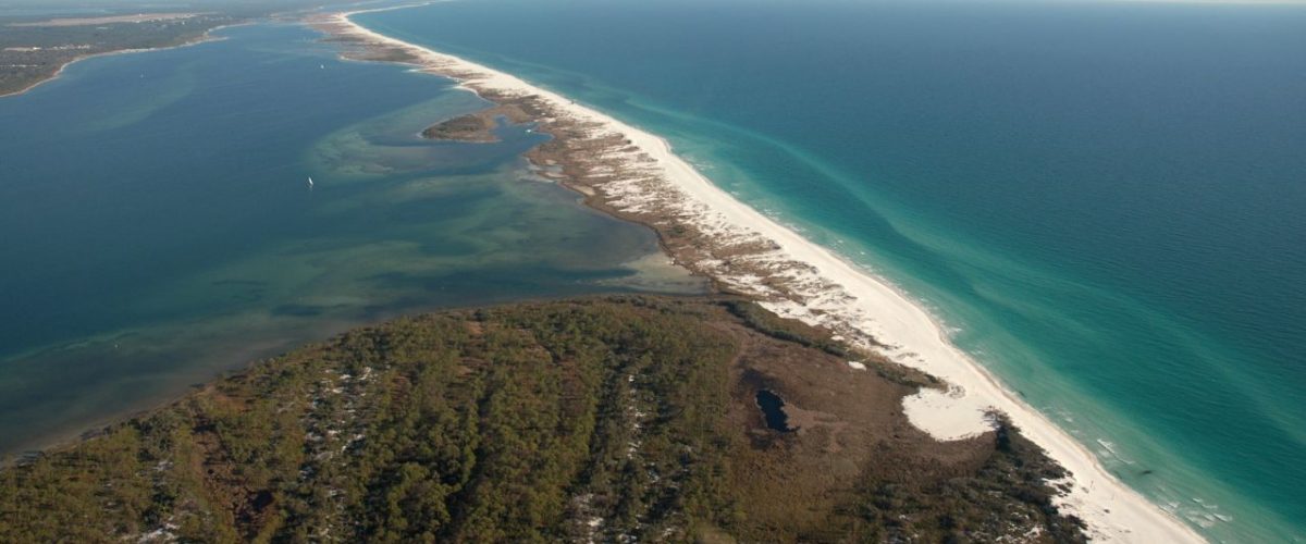 Shell Island aus der Luft