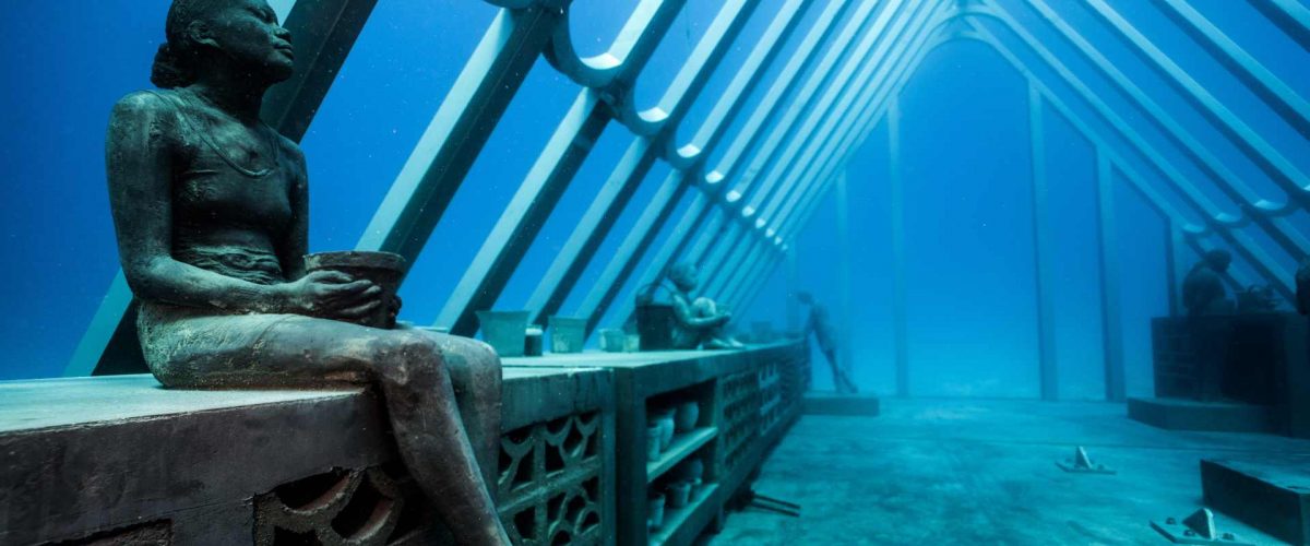 Skulpturen im Unterwasser-Museum von Townsville