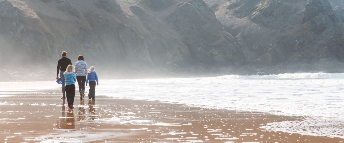 Strand-Spaziergang am Plémont Beach