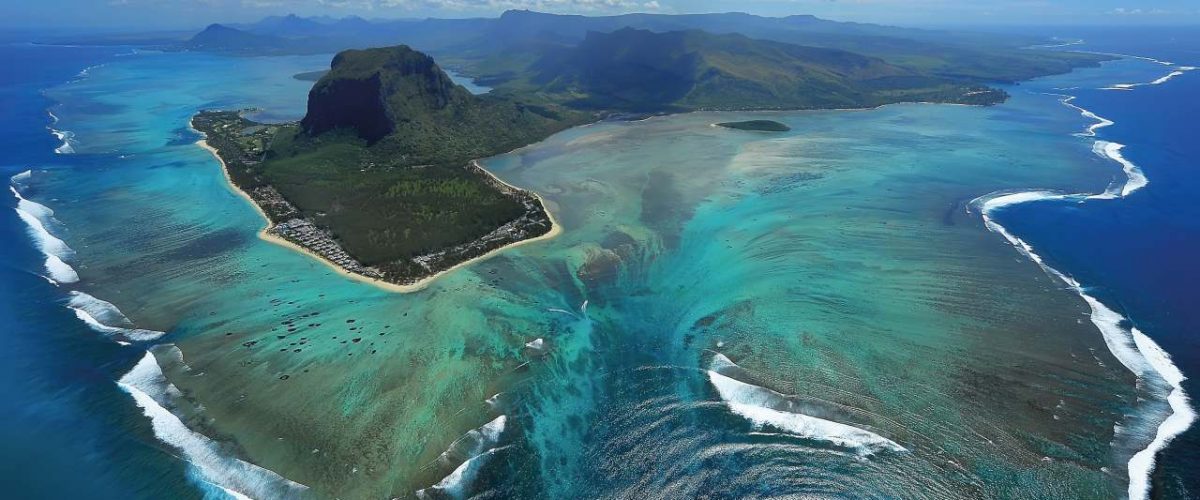 Unterwasser-Wasserfall Mauritius