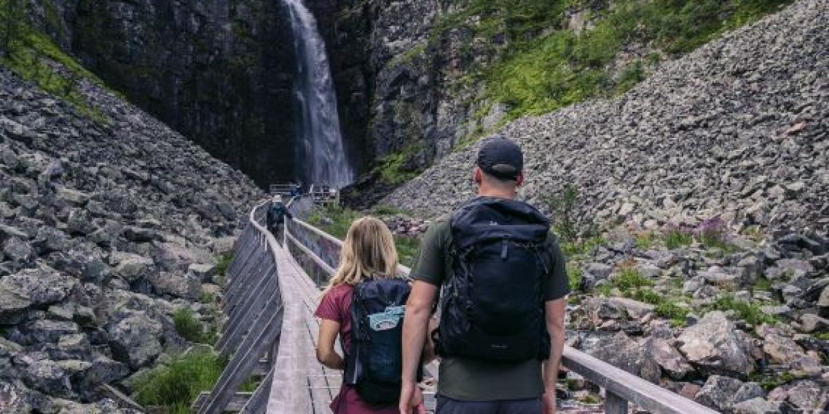 Wasserfall Njupeskär im Nationalpark Fulufjället