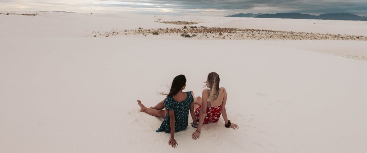 Weißer Sand im White-Sands-Nationalpark