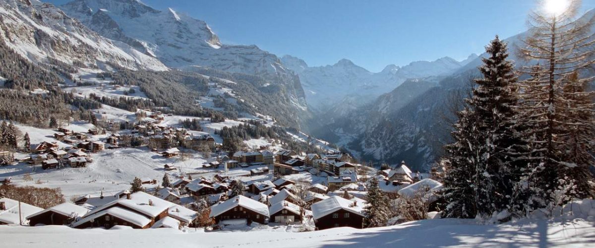 Wengen Winter autofrei