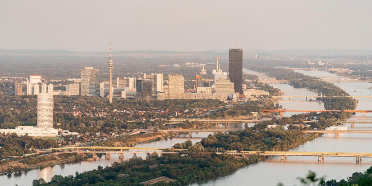 Wien mit Donau und Donauinsel