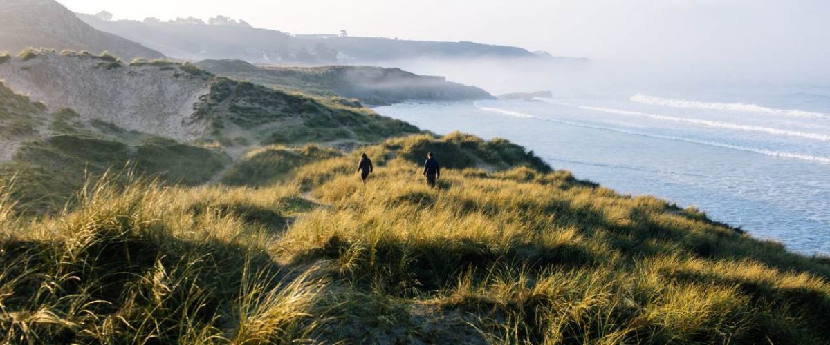 Winterwandern an der Küste von Jersey